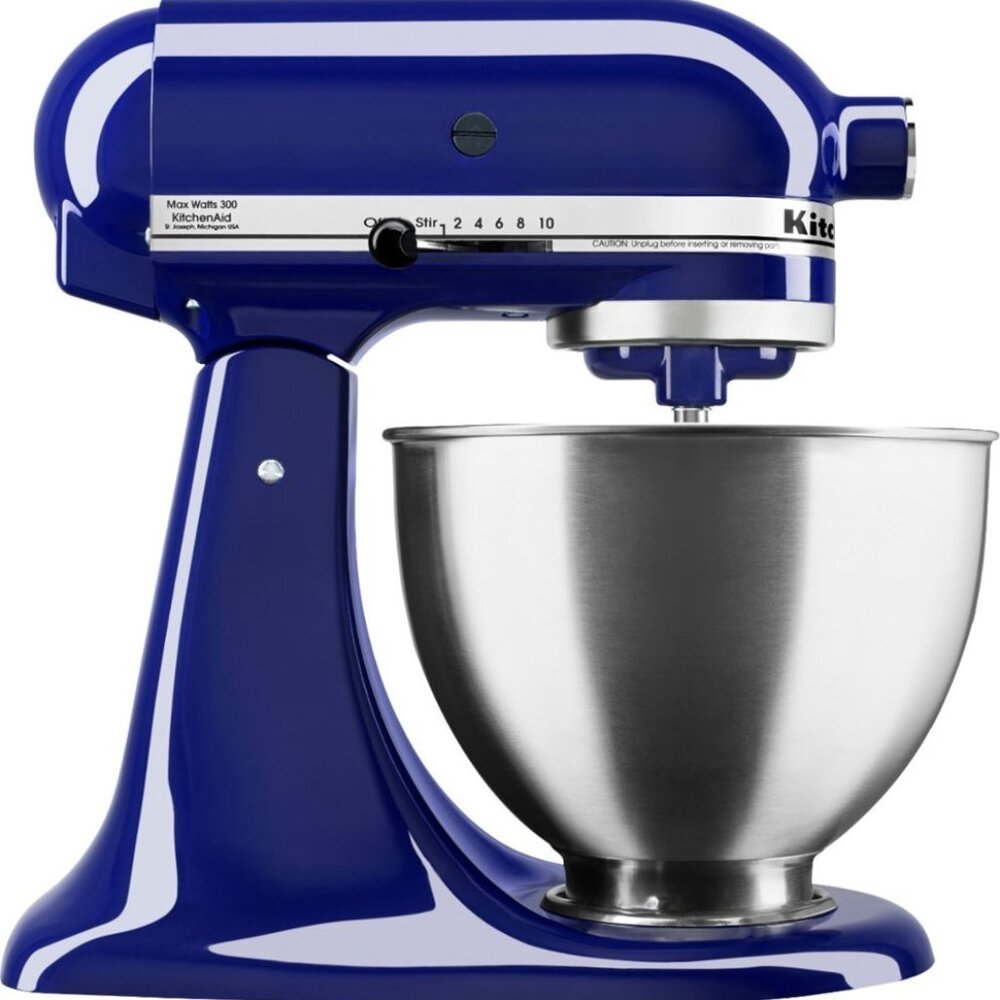 KitchenAid - KSM88BU Classic Deluxe Series 4.5QT, 300 Watt Stand Mixer - Cobalt